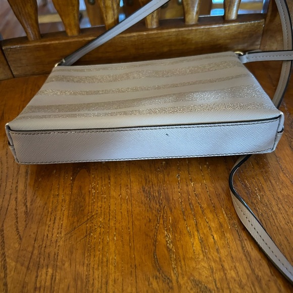 Kate Spade Haven Lane Ramey Crossbody Bag Purple Glitter Stripes - Picture 10 of 14